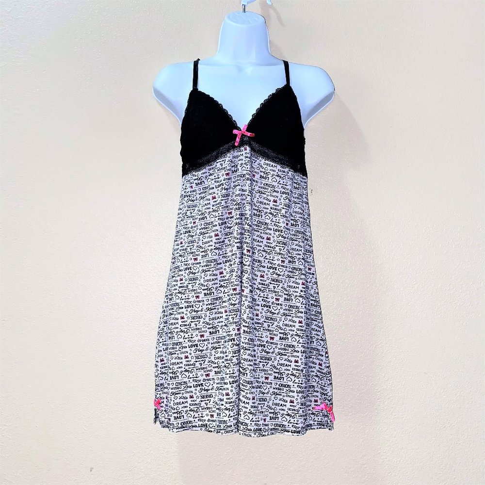 XOXO Women Babydoll Print Lingerie Nightie Size L